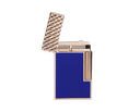 Briquet Ligne 2 guilloche sous laque bleue et or rose