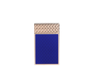 Briquet Ligne 2 guilloche sous laque bleue et or rose