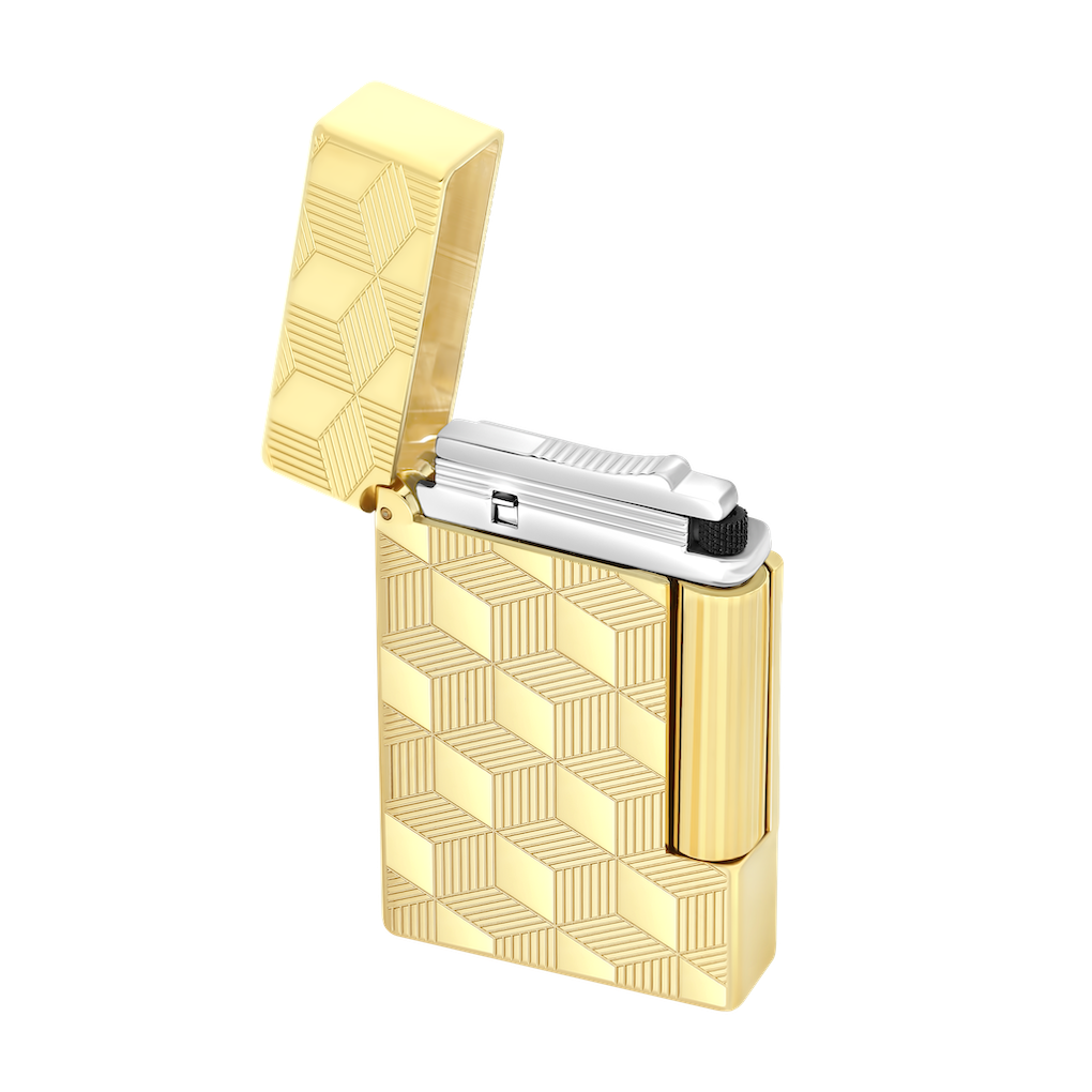 Briquet Initial Cube Doré