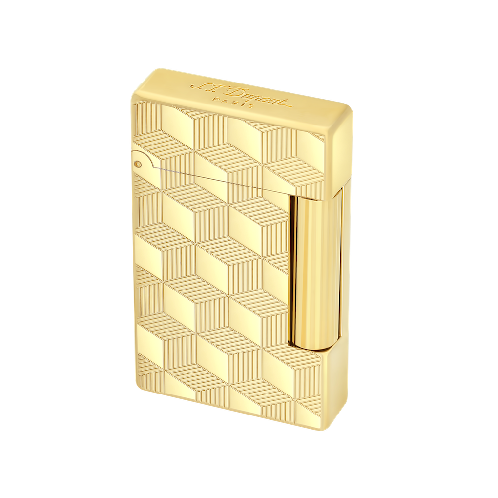 Briquet Initial Cube Doré