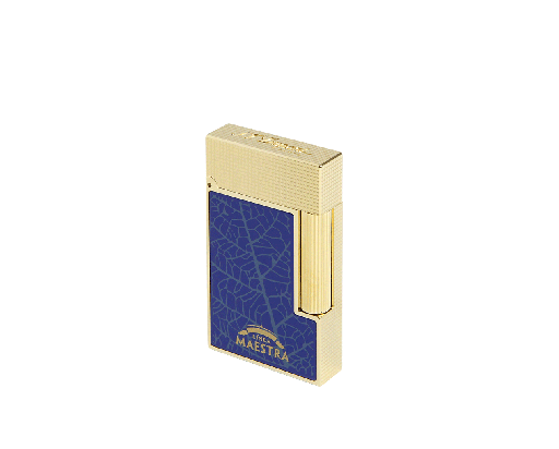 Briquet Ligne 2 Partagas Maestra  bleu/or jaune