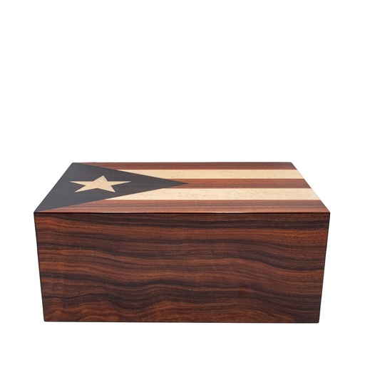 Humidor Luxe Cuban Flag