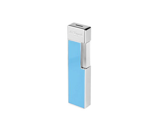 Briquet Twiggy Laque bleu ciel chromée