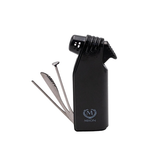 Briquet pipe noir flamme douce